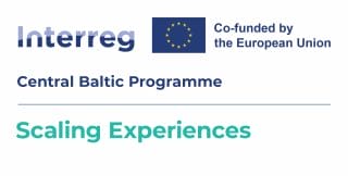 Logot: Scaling Experiences -hanke, Interreg, Euroopan unionin osarahoittama ja Central Baltic Programme.